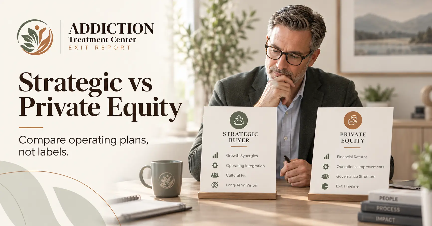 Comparing strategic and private-equity treatment-center buyers