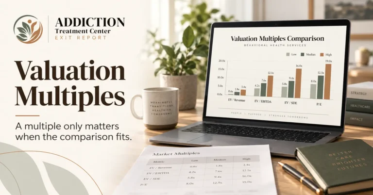 Interpreting treatment-center valuation multiples