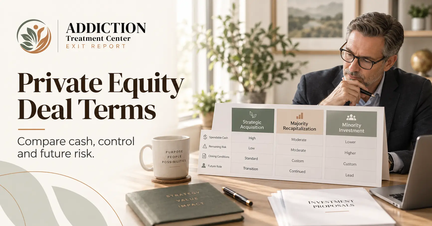 Addiction and SUD buyers and deal terms: owner choices