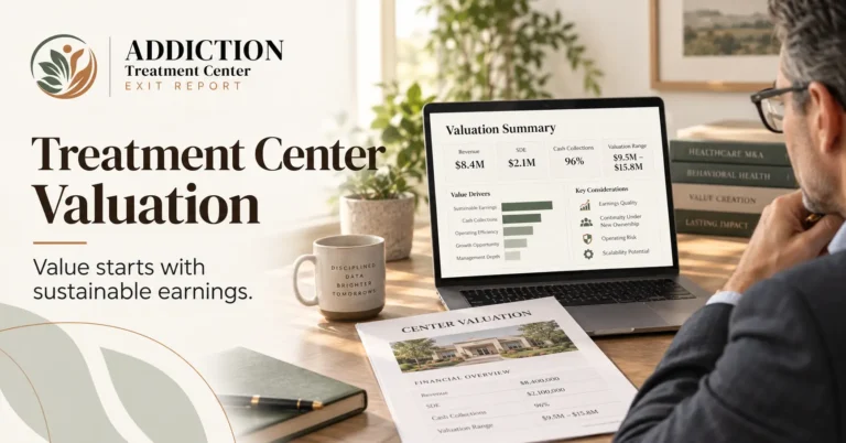 Addiction Treatment Center Valuation: An Owner’s Guide